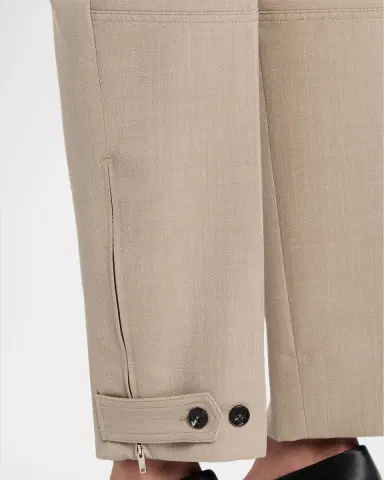Bottega Veneta High-Rise Tapered-Leg Zip-Hem Trousers | Thumbnail 4 Bottega Veneta High-Rise Tapered-Leg Zip-Hem Trousers | Thumbnail 4
