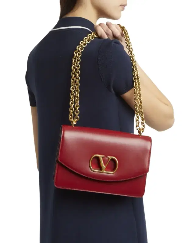 Vain VLOGO Leather Shoulder Bag