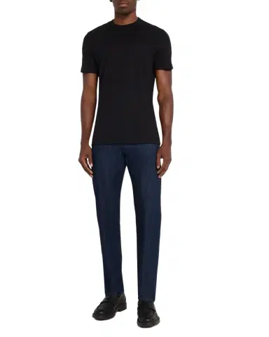 KNT Men's Solid Cotton Crewneck T-Shirt | Thumbnail 1 KNT Men's Solid Cotton Crewneck T-Shirt | Thumbnail 1