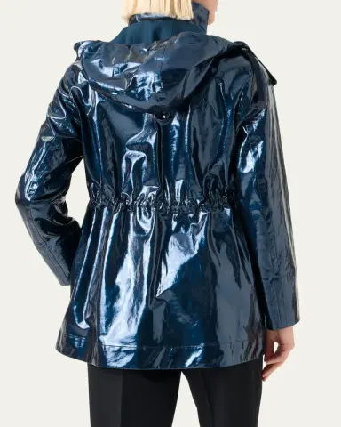 Akris punto Lacquered Short Parka Jacket | Thumbnail 3