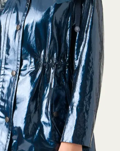 Akris punto Lacquered Short Parka Jacket | Thumbnail 5