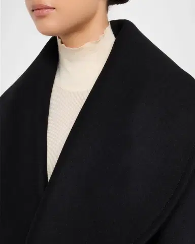 Bottega Veneta Wool Double-Breasted Shawl Coat | Thumbnail 4 Bottega Veneta Wool Double-Breasted Shawl Coat | Thumbnail 4