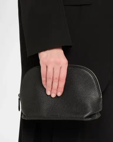 The Row Agnes Pebble Leather Zip Clutch | Thumbnail 2 The Row Agnes Pebble Leather Zip Clutch | Thumbnail 2