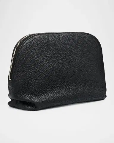 The Row Agnes Pebble Leather Zip Clutch | Thumbnail 3 The Row Agnes Pebble Leather Zip Clutch | Thumbnail 3