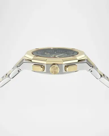 Ferragamo Men's Edge Chrono 42mm Two-Tone Bracelet Watch | Thumbnail 4
