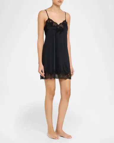 Natori Enchant Silky Lace-Trim Chemise | Thumbnail 3 Natori Enchant Silky Lace-Trim Chemise | Thumbnail 3
