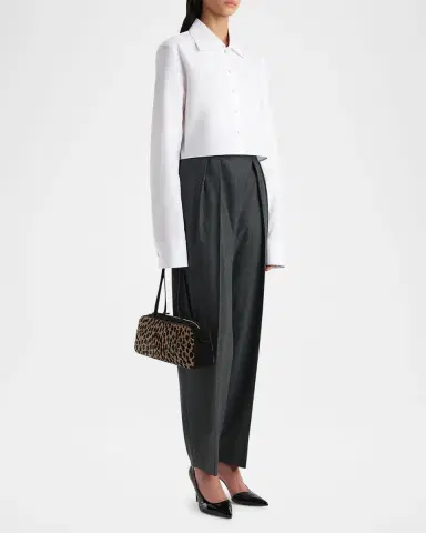 Khaite Jasen Crop Button-Down Top | Thumbnail 2