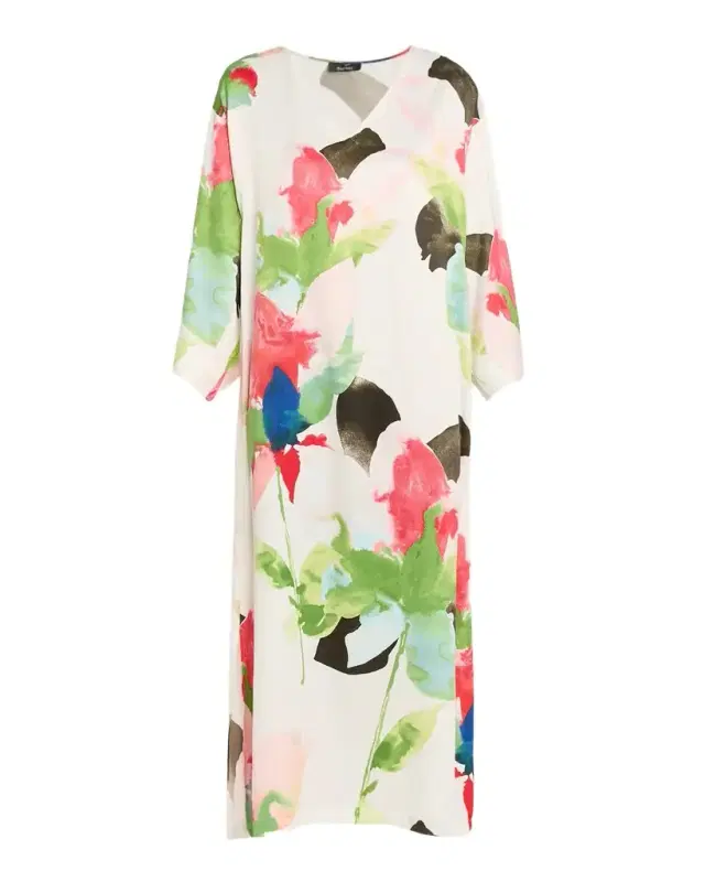 Calypso Floral-Print Midi Caftan