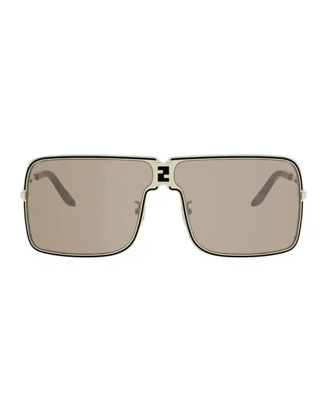 Men's ness Rectangular Metal Sunglasses