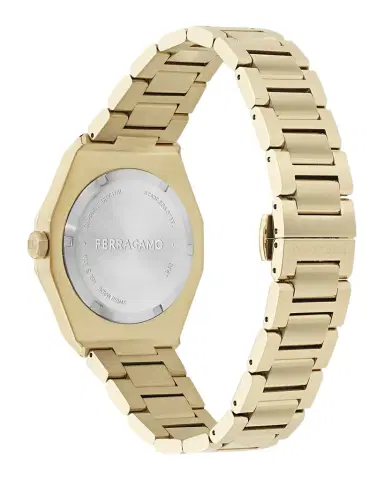 Ferragamo Men's Edge 40mm IP Yellow Gold Bracelet Watch | Thumbnail 1 Ferragamo Men's Edge 40mm IP Yellow Gold Bracelet Watch | Thumbnail 1