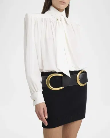 Chloé Scalloped Wool & Cashmere Knit Mini Skirt | Thumbnail 4
