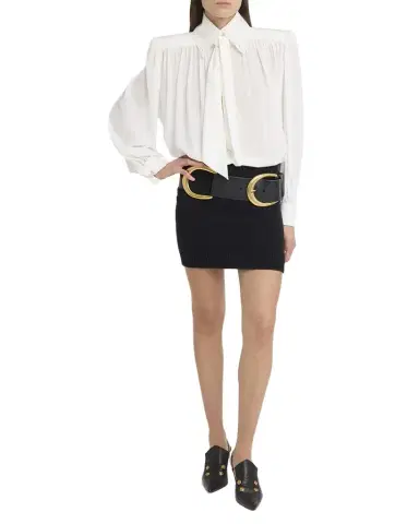 Chloé Scalloped Wool & Cashmere Knit Mini Skirt | Thumbnail 1