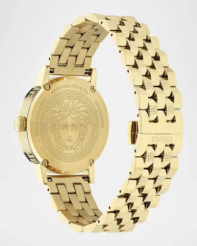 Versace Men's Albireo 40mm IP Yellow Gold Bracelet Watch | Thumbnail 3