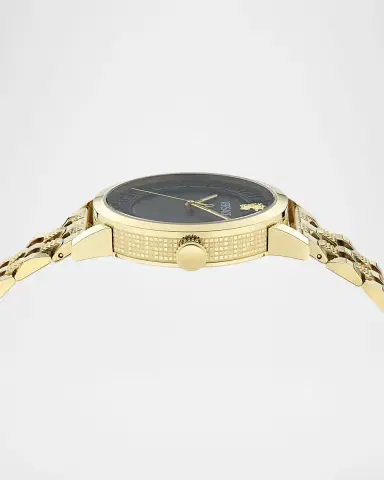 Versace Men's Albireo 40mm IP Yellow Gold Bracelet Watch | Thumbnail 4