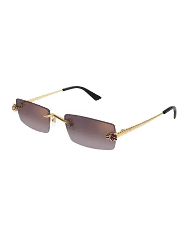 Cartier Panthere Rimless Rectangular Metal Sunglasses | Thumbnail 1 Cartier Panthere Rimless Rectangular Metal Sunglasses | Thumbnail 1