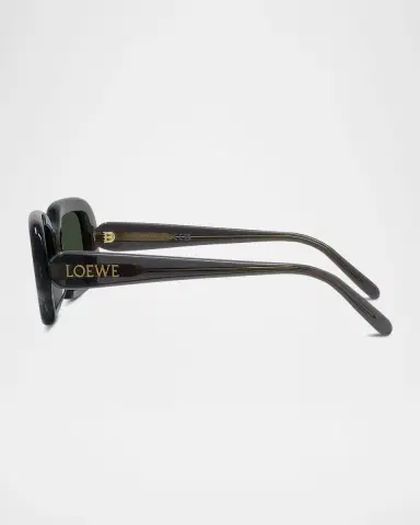 Loewe Men's Sigma Slim Acetate Rectangle Sunglasses | Thumbnail 3 Loewe Men's Sigma Slim Acetate Rectangle Sunglasses | Thumbnail 3