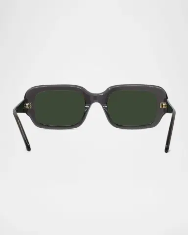 Loewe Men's Sigma Slim Acetate Rectangle Sunglasses | Thumbnail 4 Loewe Men's Sigma Slim Acetate Rectangle Sunglasses | Thumbnail 4