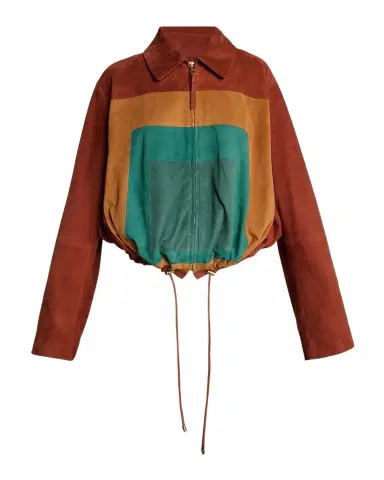 Loewe Coloblock Suede Balloon Jacket | Thumbnail 1 Loewe Coloblock Suede Balloon Jacket | Thumbnail 1