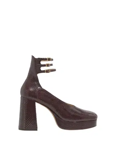 Chloé Loti Snake Platform Block-Heel Pumps | Thumbnail 1 Chloé Loti Snake Platform Block-Heel Pumps | Thumbnail 1