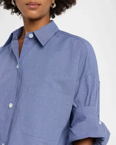 TWP Next Ex Cropped Shirt in Cotton Poplin | Thumbnail 4 TWP Next Ex Cropped Shirt in Cotton Poplin | Thumbnail 4