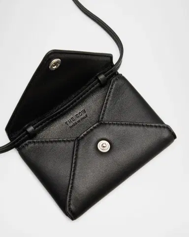 The Row Mini Envelope Leather Pouch with Strap | Thumbnail 2