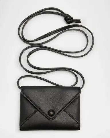 The Row Mini Envelope Leather Pouch with Strap | Thumbnail 4