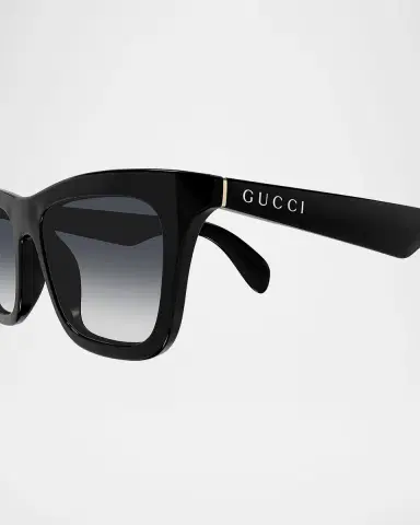 Gucci Men's Mods 53mm Square Plastic Sunglasses | Thumbnail 2 Gucci Men's Mods 53mm Square Plastic Sunglasses | Thumbnail 2