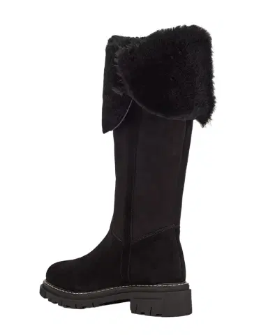 La Canadienne Davide Shearling-Lined Waterproof Suede Knee-High Boots | Thumbnail 1