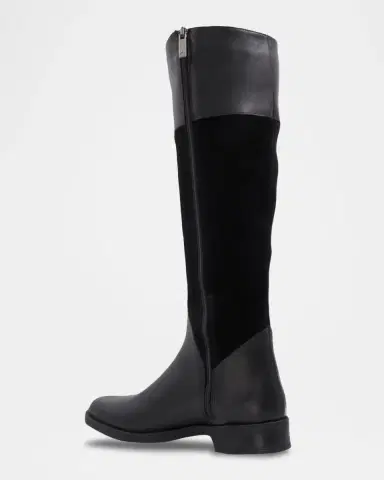 Aquatalia Regina Mixed Leather Riding Boots | Thumbnail 2