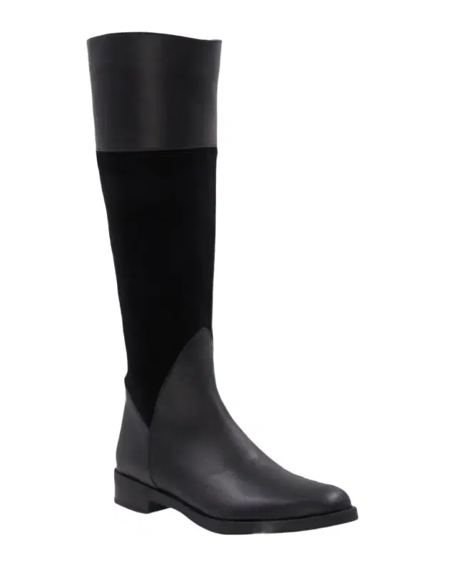 Aquatalia Regina Mixed Leather Riding Boots