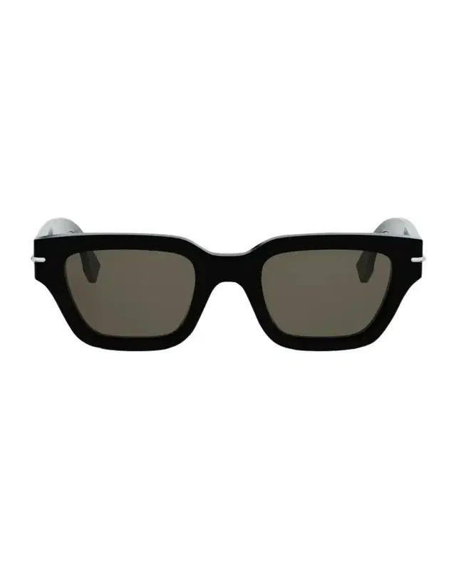 Men 's Selleria Acetate Three-Stitch Rectangle Sunglasses