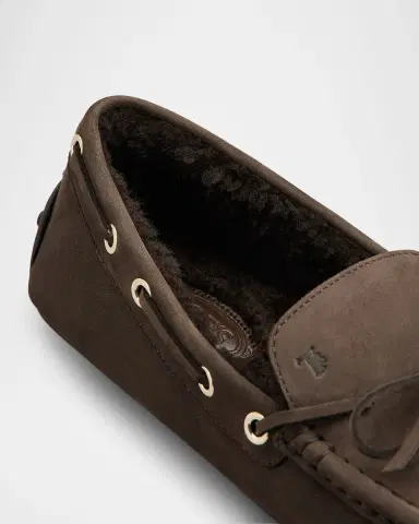 Tod's Men 's City Gommino Nubuck Driving Shoes | Thumbnail 2
