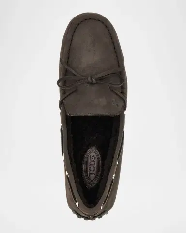 Tod's Men 's City Gommino Nubuck Driving Shoes | Thumbnail 3