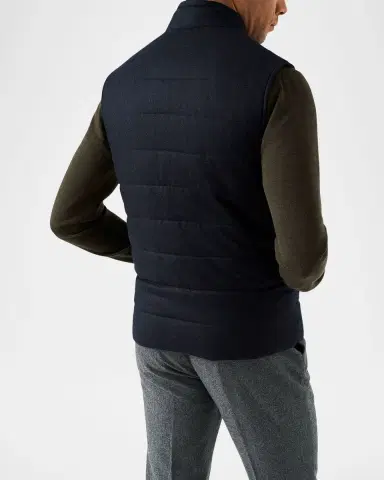 Eton Men's Wool Padded Full-Zip Vest | Thumbnail 2 Eton Men's Wool Padded Full-Zip Vest | Thumbnail 2