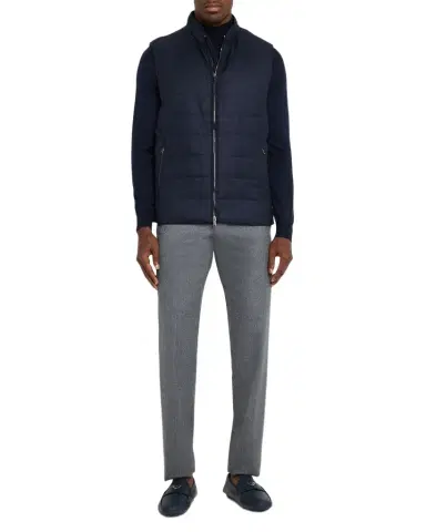 Eton Men's Wool Padded Full-Zip Vest | Thumbnail 1 Eton Men's Wool Padded Full-Zip Vest | Thumbnail 1