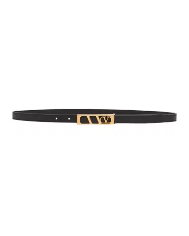 Valentino Garavani VLogo Signature Skinny Calfskin Belt, 15mm | Thumbnail 1