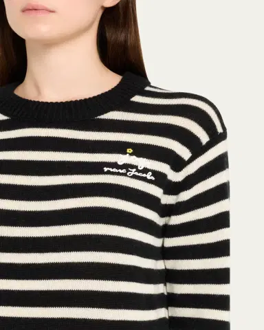 Marc Jacobs Joy Striped Crewneck Sweater | Thumbnail 5 Marc Jacobs Joy Striped Crewneck Sweater | Thumbnail 5