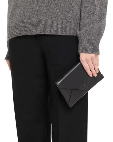 The Row Leather Envelope Clutch with Strap | Thumbnail 1