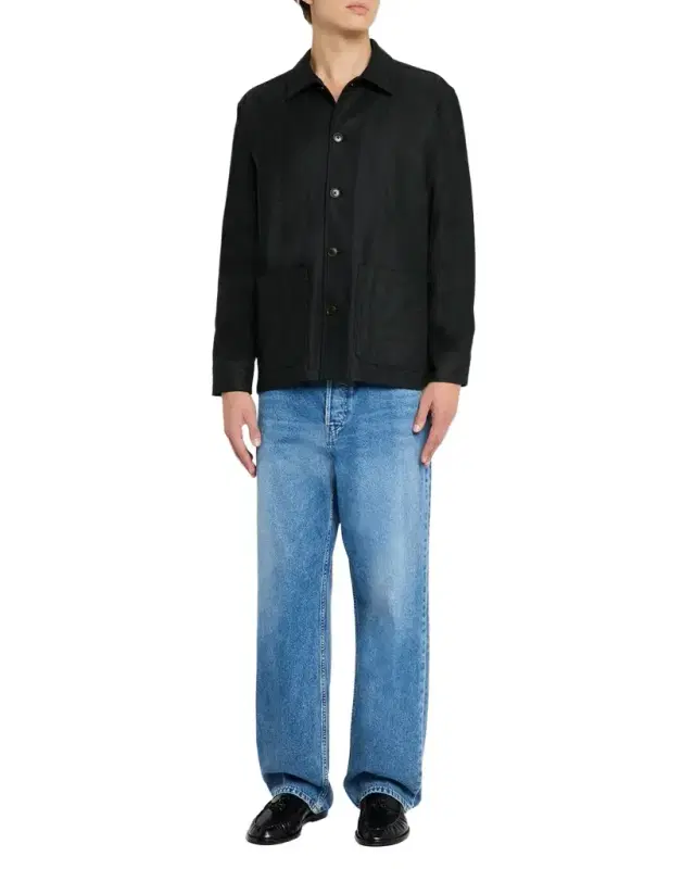 Men 's Herringbone Wool and Cashmere Chore Jacket