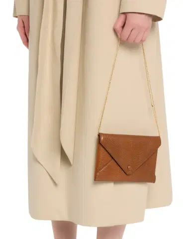 The Row Envelope Flap Clutch Bag in Embossed Leather | Thumbnail 1