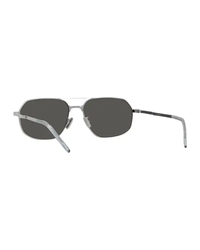 Givenchy GV One 57mm Metal Aviator Sunglasses