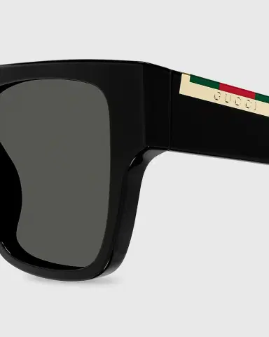 Gucci Men's Subtle Web 53mm Square Acetate Sunglasses | Thumbnail 2 Gucci Men's Subtle Web 53mm Square Acetate Sunglasses | Thumbnail 2