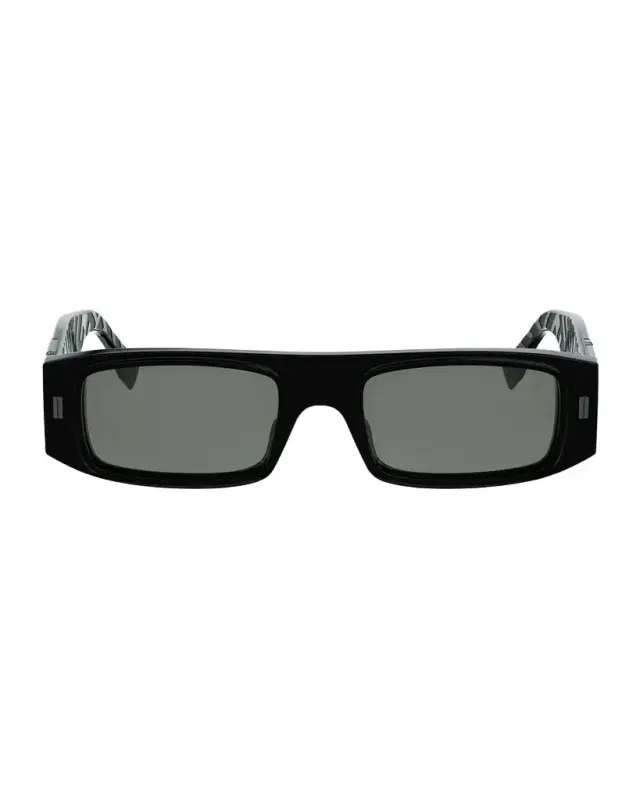 Men 's FF Squared Acetate Rectangle Sunglasses