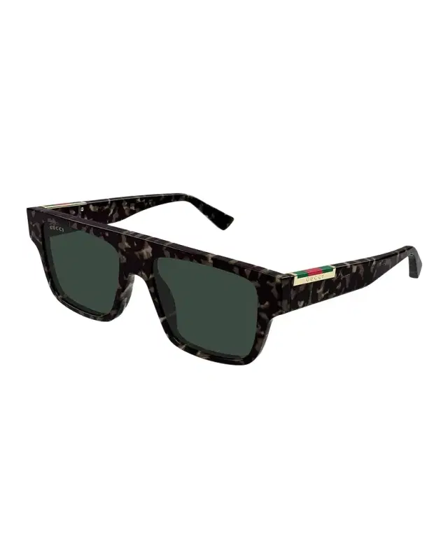 Gucci Men 's Subtle Web 53mm Square Acetate Sunglasses
