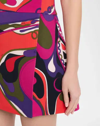 Pucci Orchidee-Print Cady Sleeveless Mini Dress | Thumbnail 4 Pucci Orchidee-Print Cady Sleeveless Mini Dress | Thumbnail 4