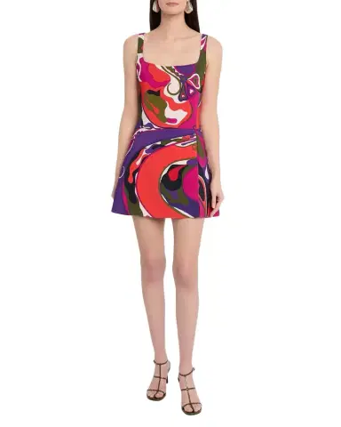Pucci Orchidee-Print Cady Sleeveless Mini Dress | Thumbnail 1 Pucci Orchidee-Print Cady Sleeveless Mini Dress | Thumbnail 1