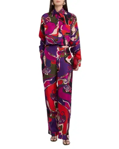 PUCCI Orchidee-Print Silk Button-Down Shirt | Thumbnail 1 PUCCI Orchidee-Print Silk Button-Down Shirt | Thumbnail 1