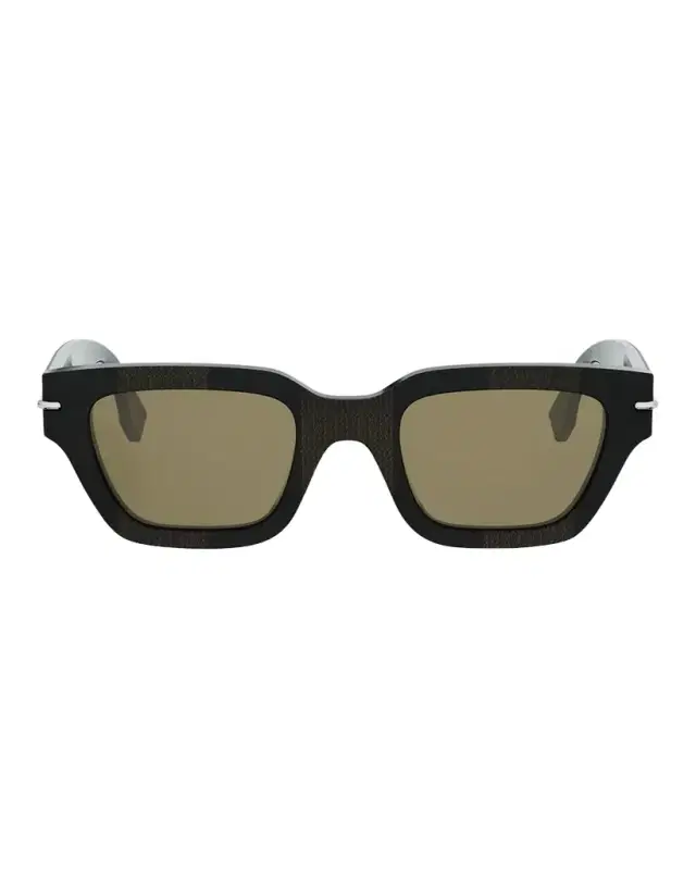 Men's Selleria Acetate Three-Stitch Rectangle Sunglasses Men's Selleria Acetate Three-Stitch Rectangle Sunglasses