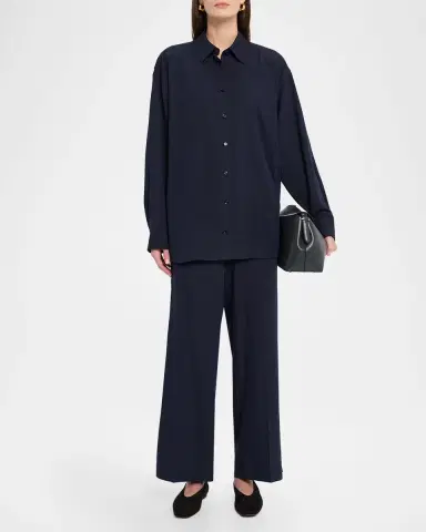 Toteme Fluid Winter Drawstring Trousers | Thumbnail 5 Toteme Fluid Winter Drawstring Trousers | Thumbnail 5