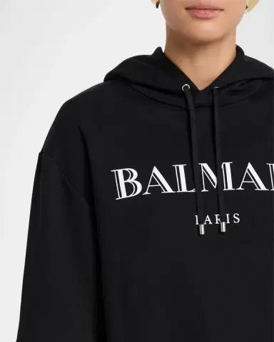 Balmain Logo Graphic Hoodie | Thumbnail 5